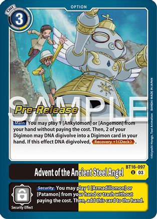 Advent of the Ancient Steel Angel [BT16-097] [Beginning Observer Pre-Release Promos] - Trinity Hobby