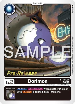 Dorimon [BT16-005] [Beginning Observer Pre-Release Promos] - Trinity Hobby