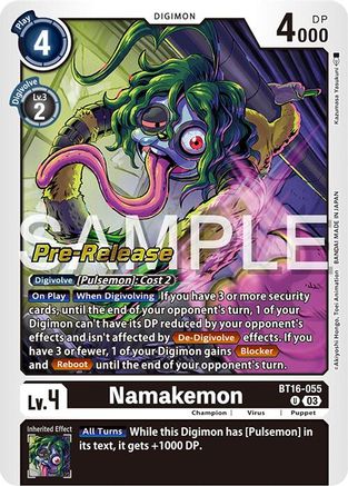 Namakemon [BT16-055] [Beginning Observer Pre-Release Promos] - Trinity Hobby