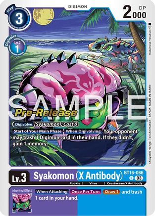 Syakomon (X Antibody) [BT16-066] [Beginning Observer Pre-Release Promos] - Trinity Hobby