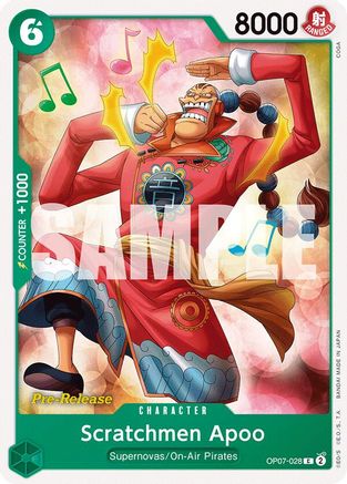 Scratchmen Apoo (OP07-028) - [500 Years in the Future Pre-Release Cards]