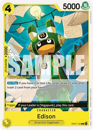 Edison (OP07-100) - [500 Years in the Future Pre-Release Cards]