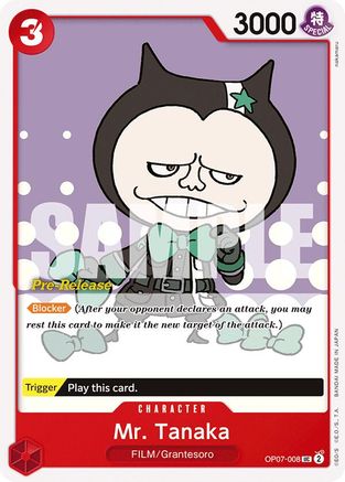 Mr. Tanaka (OP07-008) - [500 Years in the Future Pre-Release Cards]