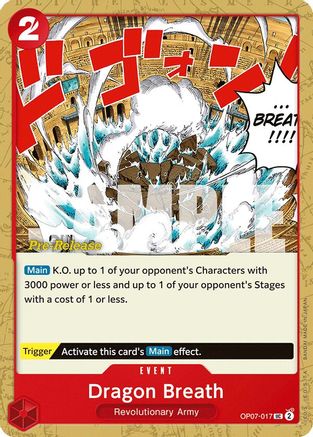 Dragon Breath (OP07-017) - [500 Years in the Future Pre-Release Cards]