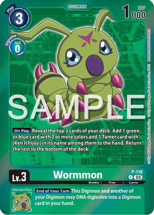 Wormmon [P-118] (Digimon Adventure Box 2024) [Promotional Cards] - Trinity Hobby