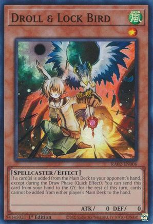 Droll & Lock Bird [RA02-EN006] Super Rare - Trinity Hobby