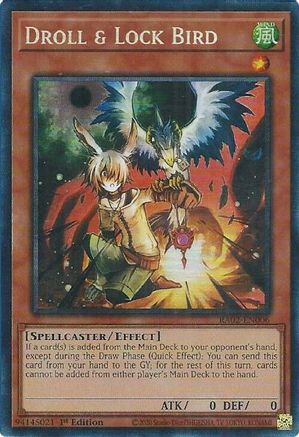 Droll & Lock Bird (PCR) [RA02-EN006] Prismatic Collector's Rare - Trinity Hobby