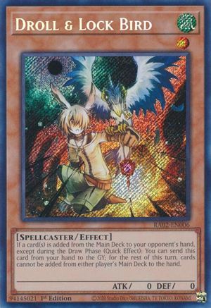 Droll & Lock Bird (Secret Rare) [RA02-EN006] Secret Rare - Trinity Hobby