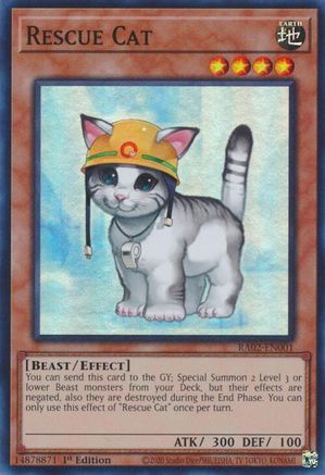 Rescue Cat [RA02-EN001] Super Rare - Trinity Hobby