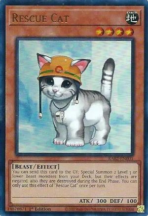Rescue Cat (UR) [RA02-EN001] Ultra Rare - Trinity Hobby