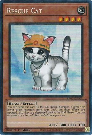 Rescue Cat (PCR) [RA02-EN001] Prismatic Collector's Rare - Trinity Hobby