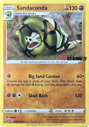 Sandaconda (EB Games Exclusive) - (082/163) Holofoil [Miscellaneous Cards & Products]