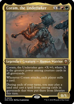 Coram, the Undertaker (Foil Etched) (M3C-019) - [Commander: Modern Horizons 3] Foil - Trinity Hobby
