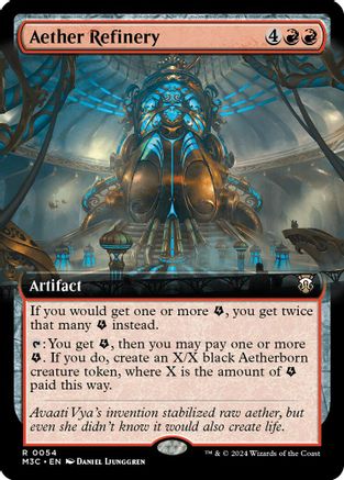 Aether Refinery (Extended Art) (Ripple Foil) (M3C-054) - [Commander: Modern Horizons 3] Foil - Trinity Hobby