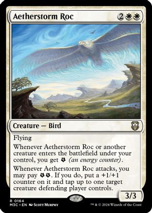 Aetherstorm Roc (Ripple Foil)  [Foil]  (M3C-164) - [Modern Horizons 3 Commander] - Trinity Hobby