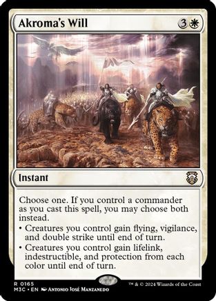 Akroma's Will (Ripple Foil) (M3C-165) - [Commander: Modern Horizons 3] Foil - Trinity Hobby