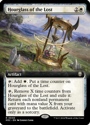 Hourglass of the Lost (Extended Art) (Ripple Foil)  [Foil]  (M3C-040) - [Modern Horizons 3 Commander] - Trinity Hobby