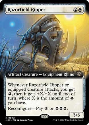 Razorfield Ripper (Extended Art) (Ripple Foil)  [Foil]  (M3C-042) - [Commander: Modern Horizons 3] - Trinity Hobby