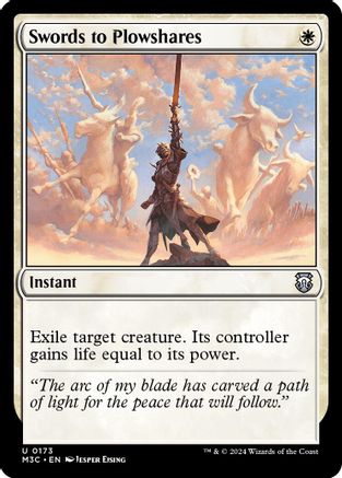 Swords to Plowshares (Ripple Foil)  [Foil]  (M3C-173) - [Modern Horizons 3 Commander] - Trinity Hobby