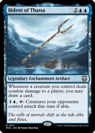 Bident of Thassa (Ripple Foil) (M3C-177) - [Commander: Modern Horizons 3] Foil - Trinity Hobby