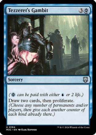 Tezzeret's Gambit (Ripple Foil)  [Foil]  (M3C-194) - [Modern Horizons 3 Commander] - Trinity Hobby