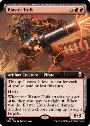 Blaster Hulk (Extended Art) (Ripple Foil) (M3C-055) - [Commander: Modern Horizons 3] Foil - Trinity Hobby