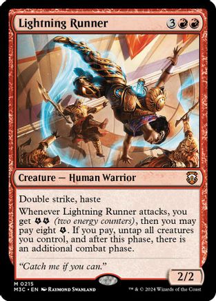 Lightning Runner (Ripple Foil) (M3C-215) - [Commander: Modern Horizons 3] Foil - Trinity Hobby