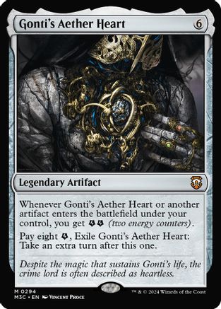 Gonti's Aether Heart (Ripple Foil) (M3C-294) - [Commander: Modern Horizons 3] Foil - Trinity Hobby