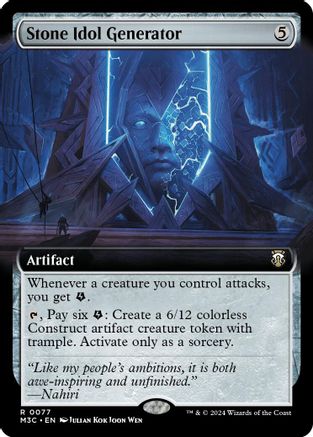Stone Idol Generator (Extended Art) (Ripple Foil) (M3C-077) - [Commander: Modern Horizons 3] Foil - Trinity Hobby