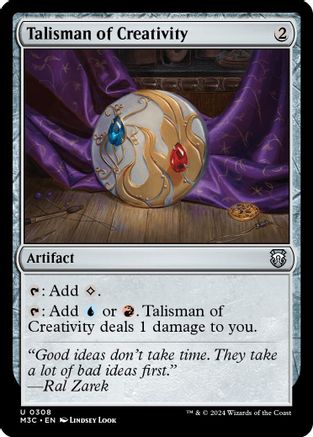 Talisman of Creativity (Ripple Foil)  [Foil]  (M3C-308) - [Modern Horizons 3 Commander] - Trinity Hobby