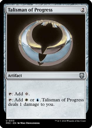 Talisman of Progress (Ripple Foil)  [Foil]  (M3C-313) - [Modern Horizons 3 Commander] - Trinity Hobby