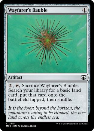 Wayfarer's Bauble (Ripple Foil) (M3C-315) - [Commander: Modern Horizons 3] Foil - Trinity Hobby