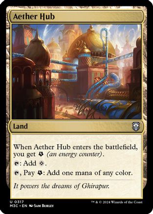 Aether Hub (Ripple Foil) (M3C-317) - [Commander: Modern Horizons 3] Foil - Trinity Hobby