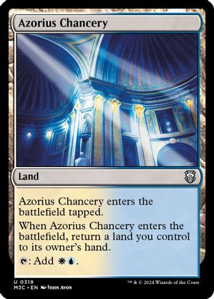 Azorius Chancery (Ripple Foil)  [Foil]  (M3C-319) - [Modern Horizons 3 Commander] - Trinity Hobby