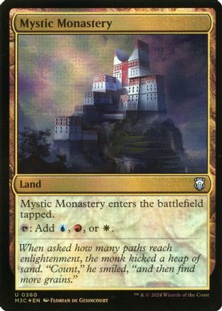 Mystic Monastery (Ripple Foil)  [Foil]  (M3C-360) - [Modern Horizons 3 Commander] - Trinity Hobby