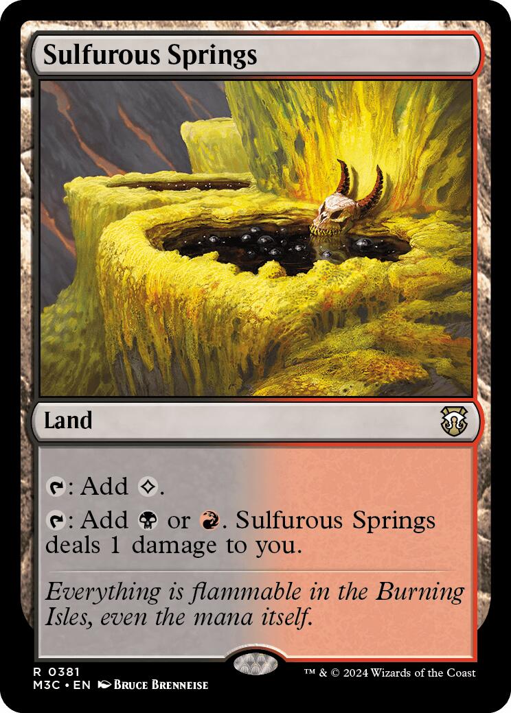 Sulfurous Springs [Modern Horizons 3 Commander] - Trinity Hobby