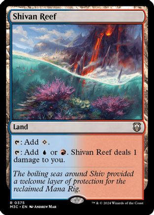 Shivan Reef (Ripple Foil) (M3C-375) - [Commander: Modern Horizons 3] Foil - Trinity Hobby