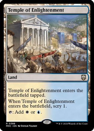 Temple of Enlightenment (Ripple Foil)  [Foil]  (M3C-386) - [Modern Horizons 3 Commander] - Trinity Hobby