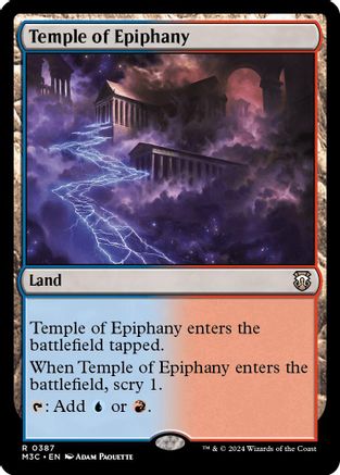 Temple of Epiphany (Ripple Foil)  [Foil]  (M3C-387) - [Modern Horizons 3 Commander] - Trinity Hobby