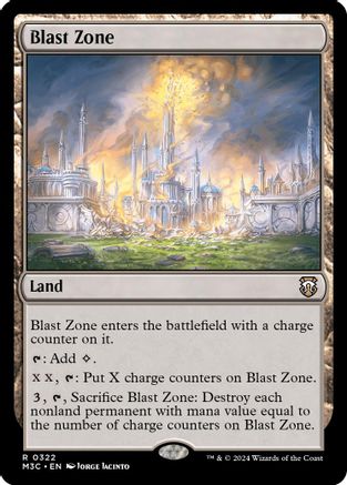 Blast Zone (Ripple Foil)  [Foil]  (M3C-322) - [Modern Horizons 3 Commander] - Trinity Hobby