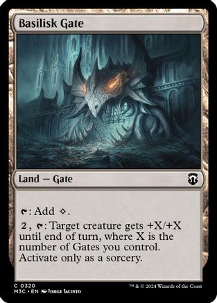 Basilisk Gate (Ripple Foil)  [Foil]  (M3C-320) - [Modern Horizons 3 Commander] - Trinity Hobby