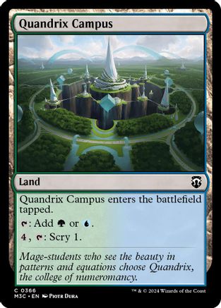 Quandrix Campus (Ripple Foil)  [Foil]  (M3C-366) - [Modern Horizons 3 Commander] - Trinity Hobby