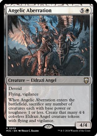 Angelic Aberration (Ripple Foil)  [Foil]  (M3C-039) - [Modern Horizons 3 Commander] - Trinity Hobby