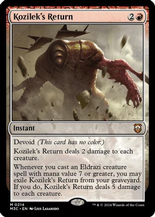Kozilek's Return (Ripple Foil) (M3C-214) - [Commander: Modern Horizons 3] Foil - Trinity Hobby