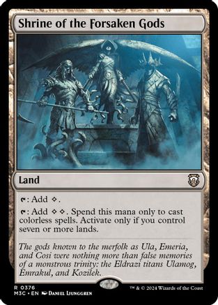 Shrine of the Forsaken Gods (Ripple Foil) (M3C-376) - [Commander: Modern Horizons 3] Foil - Trinity Hobby