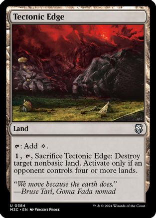Tectonic Edge (Ripple Foil)  [Foil]  (M3C-384) - [Modern Horizons 3 Commander] - Trinity Hobby