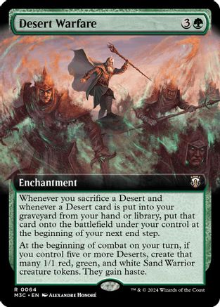 Desert Warfare (Extended Art) (Ripple Foil)  [Foil]  (M3C-064) - [Modern Horizons 3 Commander] - Trinity Hobby