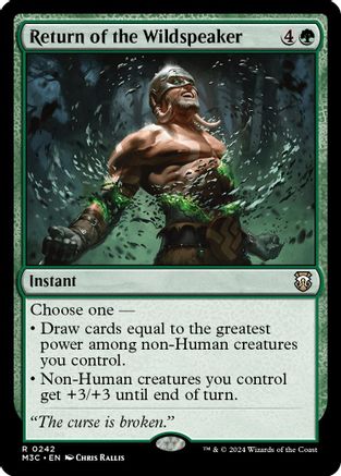 Return of the Wildspeaker (Ripple Foil)  [Foil]  (M3C-242) - [Modern Horizons 3 Commander] - Trinity Hobby