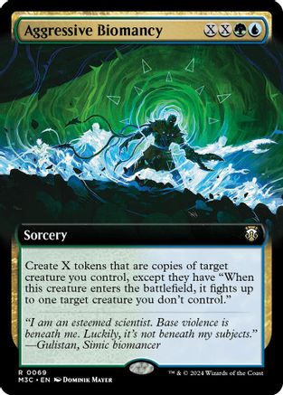 Aggressive Biomancy (Extended Art) (Ripple Foil) (M3C-069) - [Commander: Modern Horizons 3] Foil - Trinity Hobby