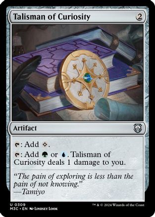 Talisman of Curiosity (Ripple Foil) (M3C-309) - [Commander: Modern Horizons 3] Foil - Trinity Hobby